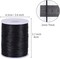 Nylon Satin Cord, 295 Feet 2mm Black Nylon String for Jewelry Making, Silky Rattail Cord for Bracelets, Necklaces, Macrame Keychains, Lanyards, Beading